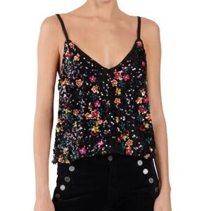Ramy brook sequin tank top